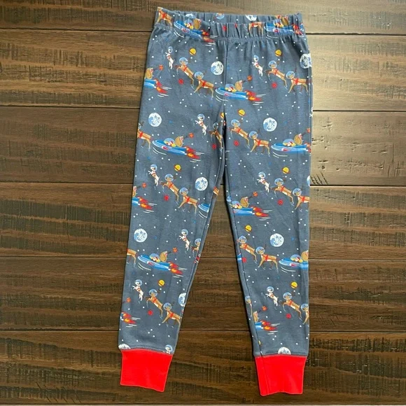 Mini Boden Blue Space Santa Long John Pajamas NWT - Picture 8 of 10